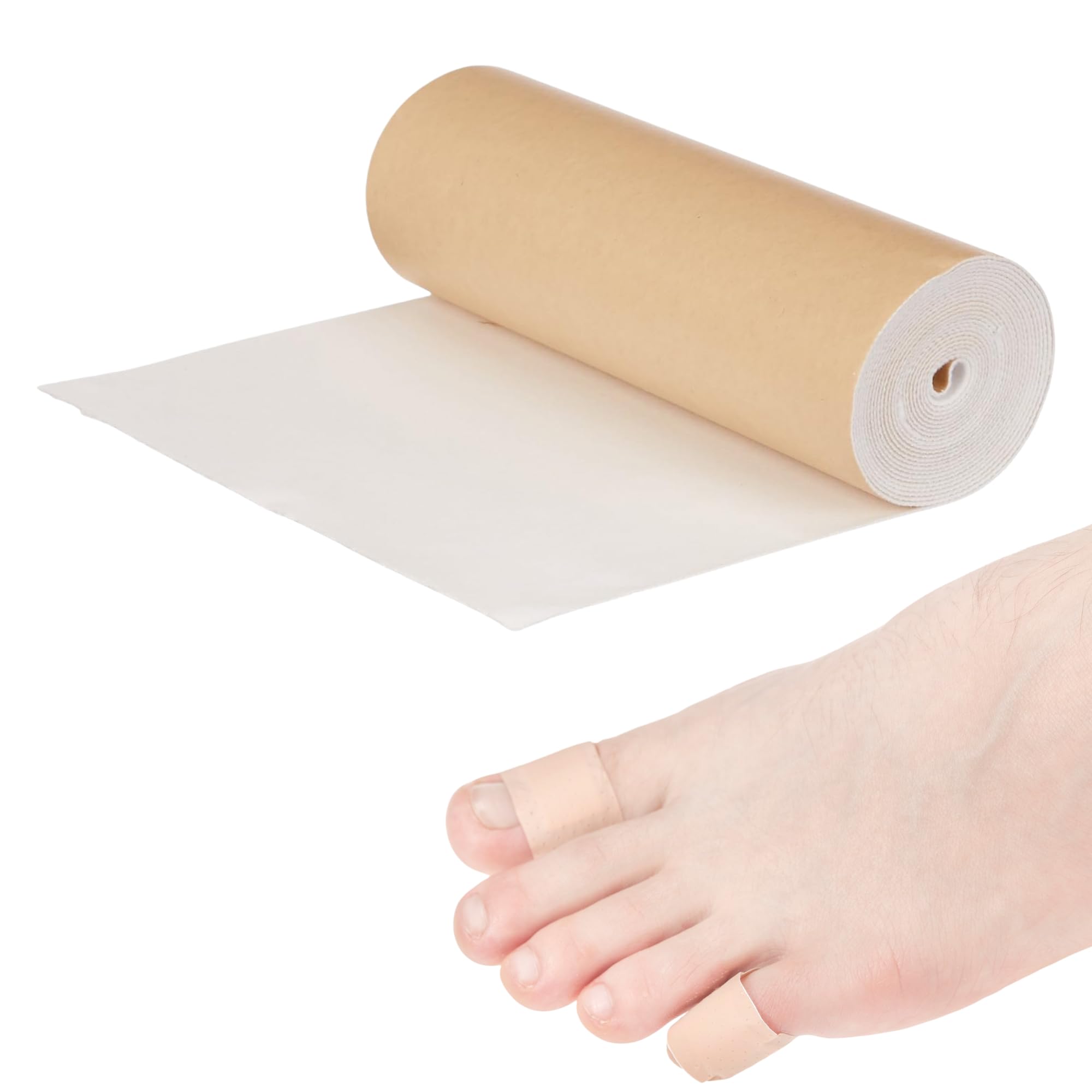Rolyan non-latex moleskin roll padding under splints for comfortable protection