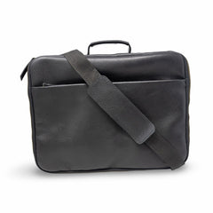 ROMFRE CPAP travel bag in full-grain leather with a premium, durable exterior for stylish airport checks