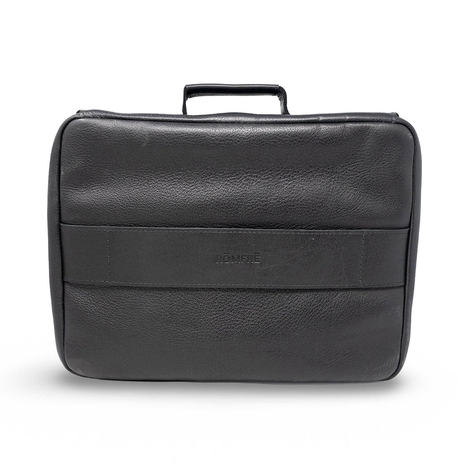 ROMFRE CPAP travel bag mesh lid showing items kept in place during transit