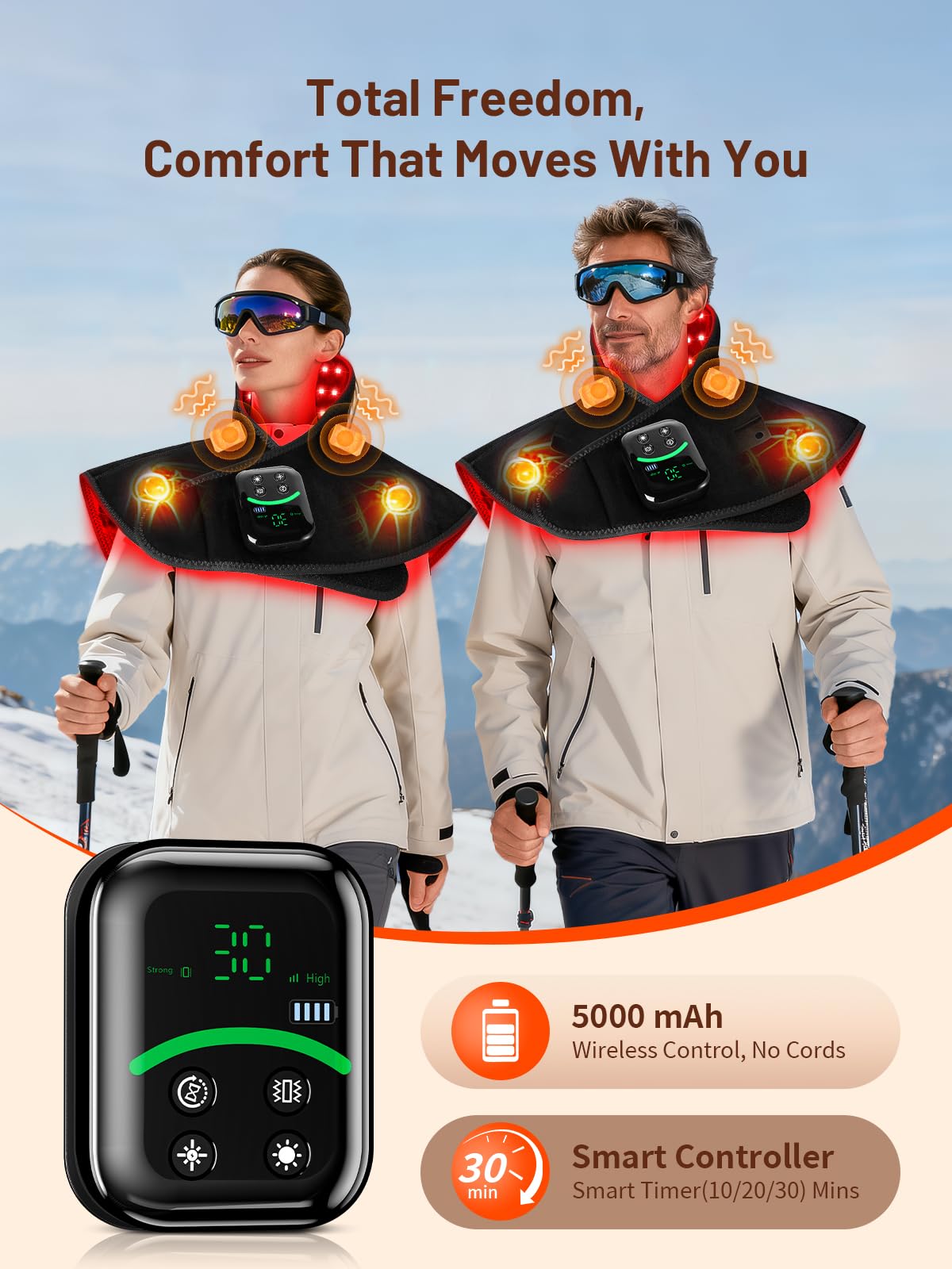 ROMISA 118-led red and infrared therapy pad for deep, comforting heat.