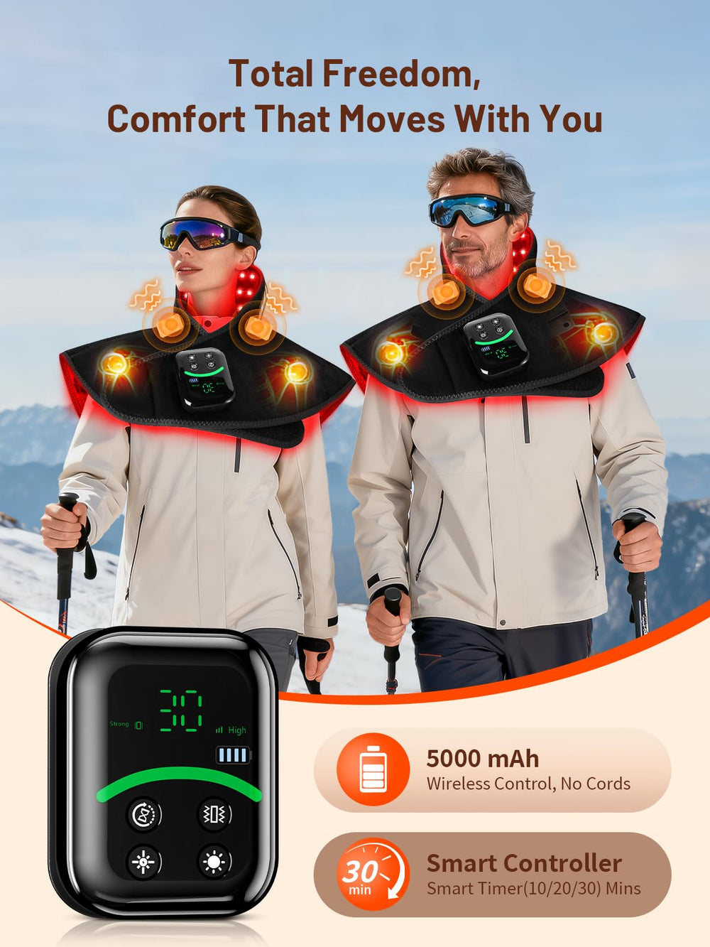 ROMISA 118-led red and infrared therapy pad for deep, comforting heat.