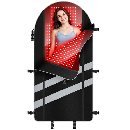 ROMISA 2748 LEDs red light mat provides full body coverage for soothing relaxation and recovery