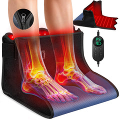 ROMISA red light feet wrap front view with full foot coverage for targeted relief possibilities.