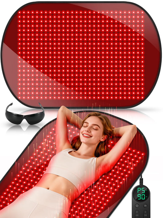 ROMISA red light therapy mat full body coverage for convenient home sessions.