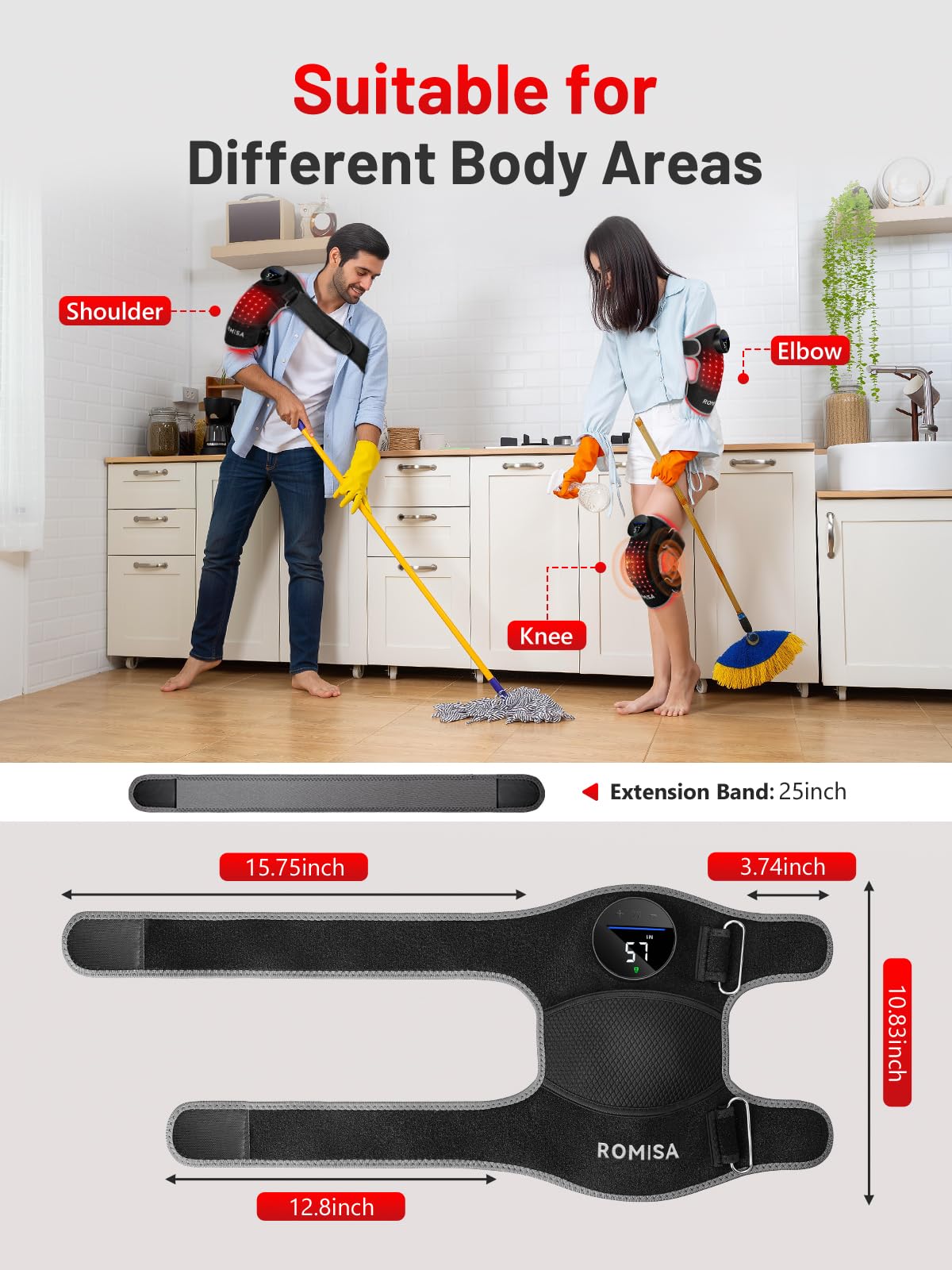 ROMISA wireless remote control, quick and easy session management.