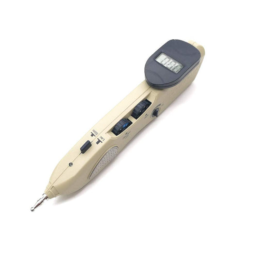Romonacr electronic acupuncture pen held in hand for precise point work
