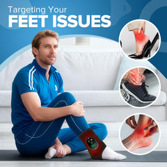 ROMYSE wrapped-on-foot massager demonstrates ergonomic fit for daily use