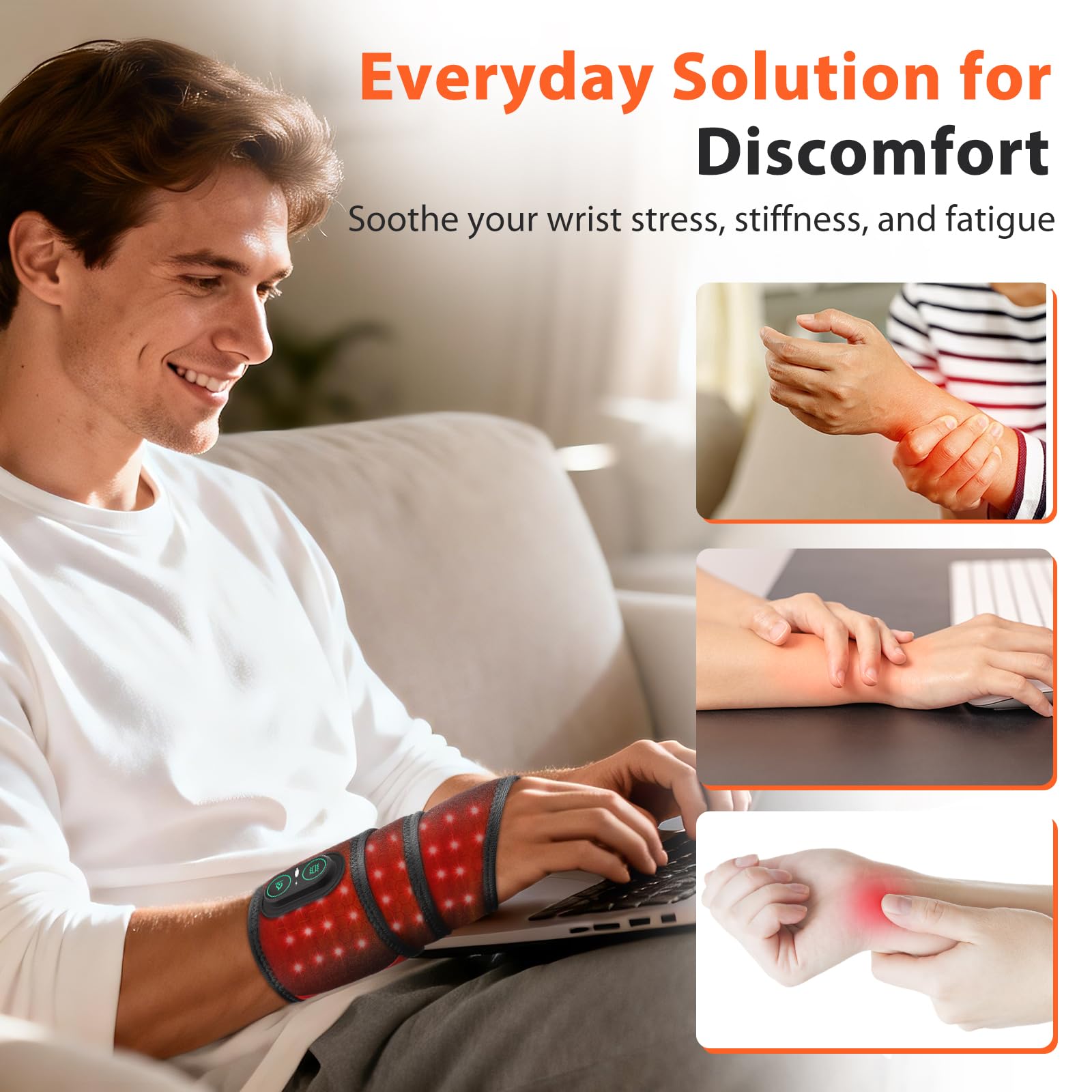 ROMYSE on-wrist wear with comfortable strap and breathable material