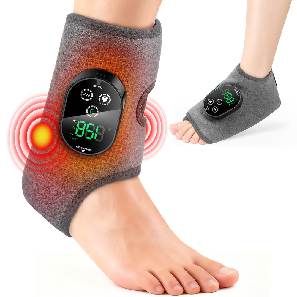 ROMYSE gray wrap on leg setup for relaxation and portability
