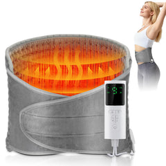 ROMYSE electric heating pad waist wrap with 9 temperature levels for personalized warmth.