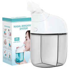 Ronfnea nasal irrigation system front view, compact design for daily ease.