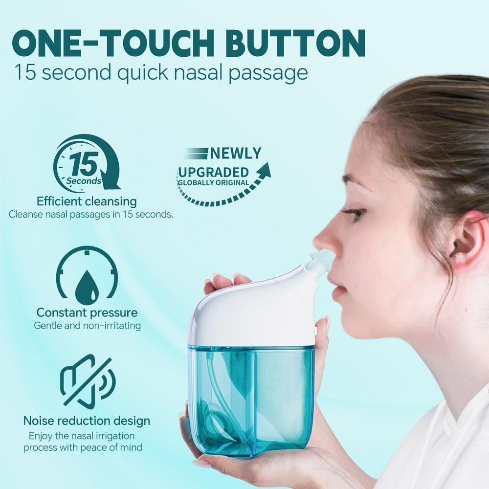 Ronfnea four-tips set enables comfortable, silicone-soft nasal irrigations.