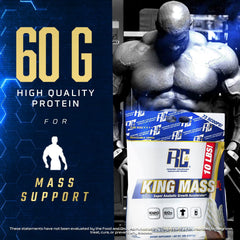 Ronnie Coleman King Mass XL label closeup showing protein and ingredients