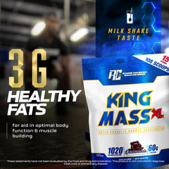 Ronnie Coleman Signature Series King Mass XL shake dissolving in milk for creamy post-workout fueling