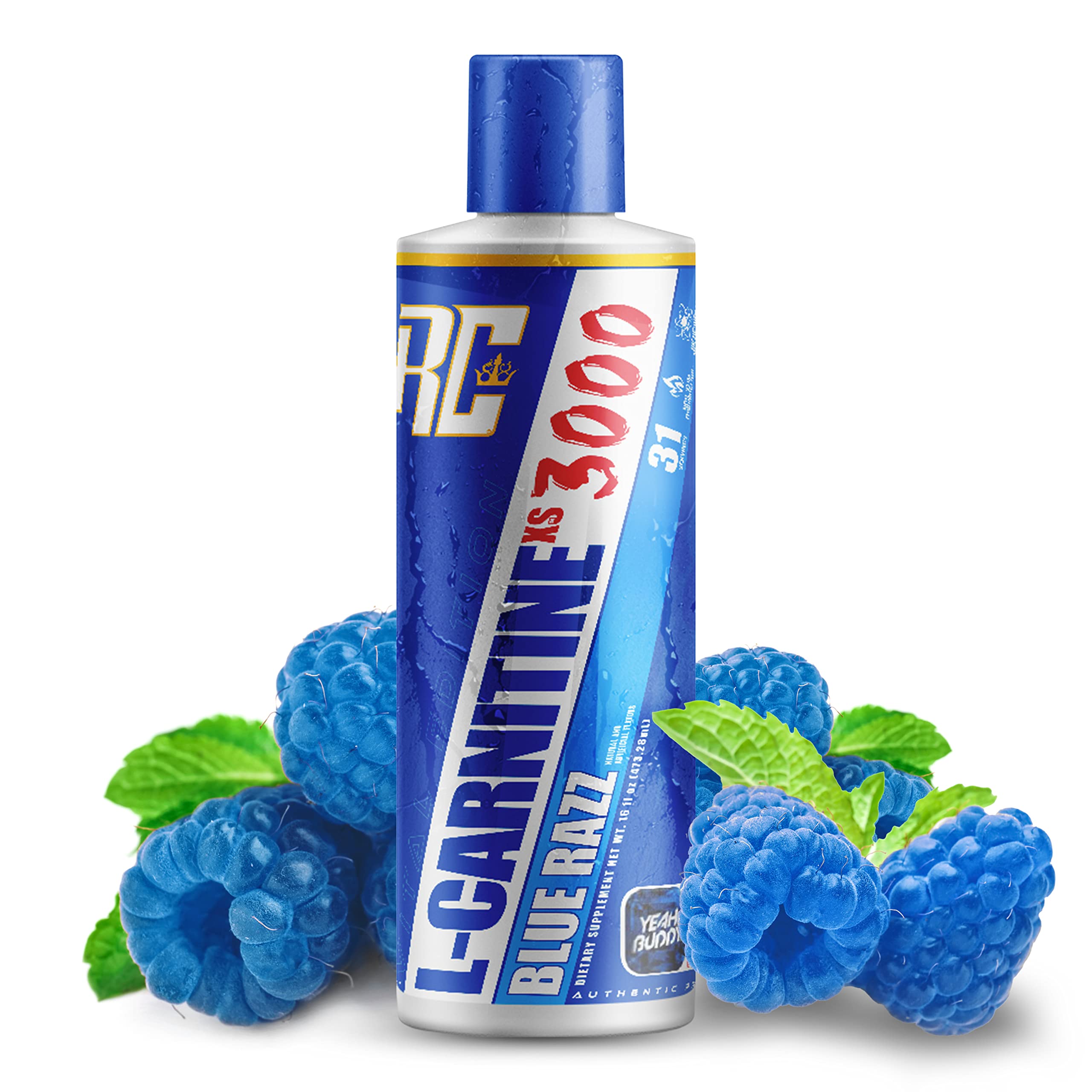 Ronnie Coleman Signature Series L-Carnitine XS 3000 bottle pour for workout-friendly use
