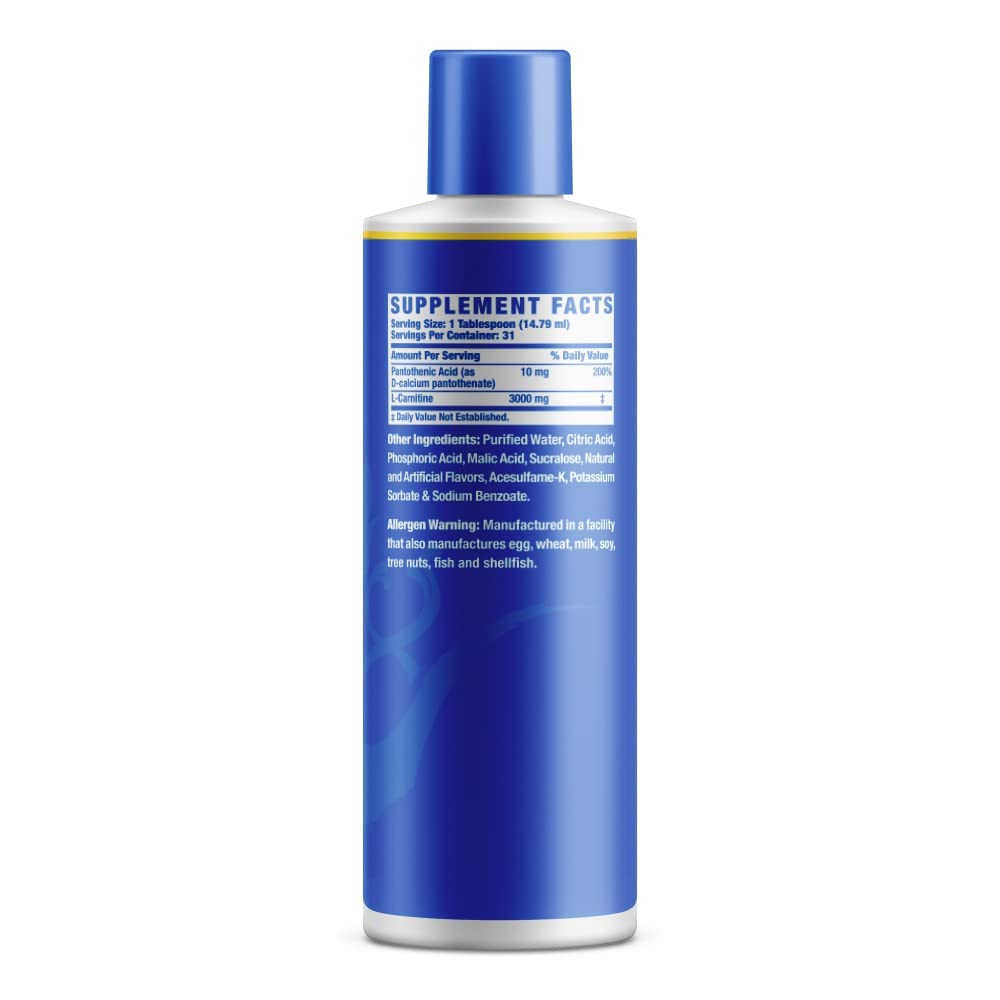 Ronnie Coleman Signature Series L-Carnitine XS 3000 flavor splash suggests blue razz taste