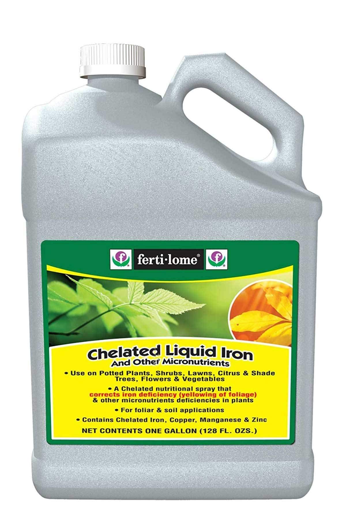 Root 98 Warehouse Fertilome chelated liquid iron bottle boosts vibrant green foliage