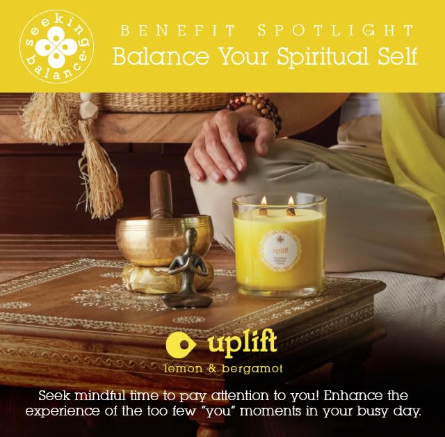 Lemon and bergamot aroma from Root Candles brightens spaces.