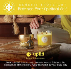 Lemon and bergamot aroma from Root Candles brightens spaces.