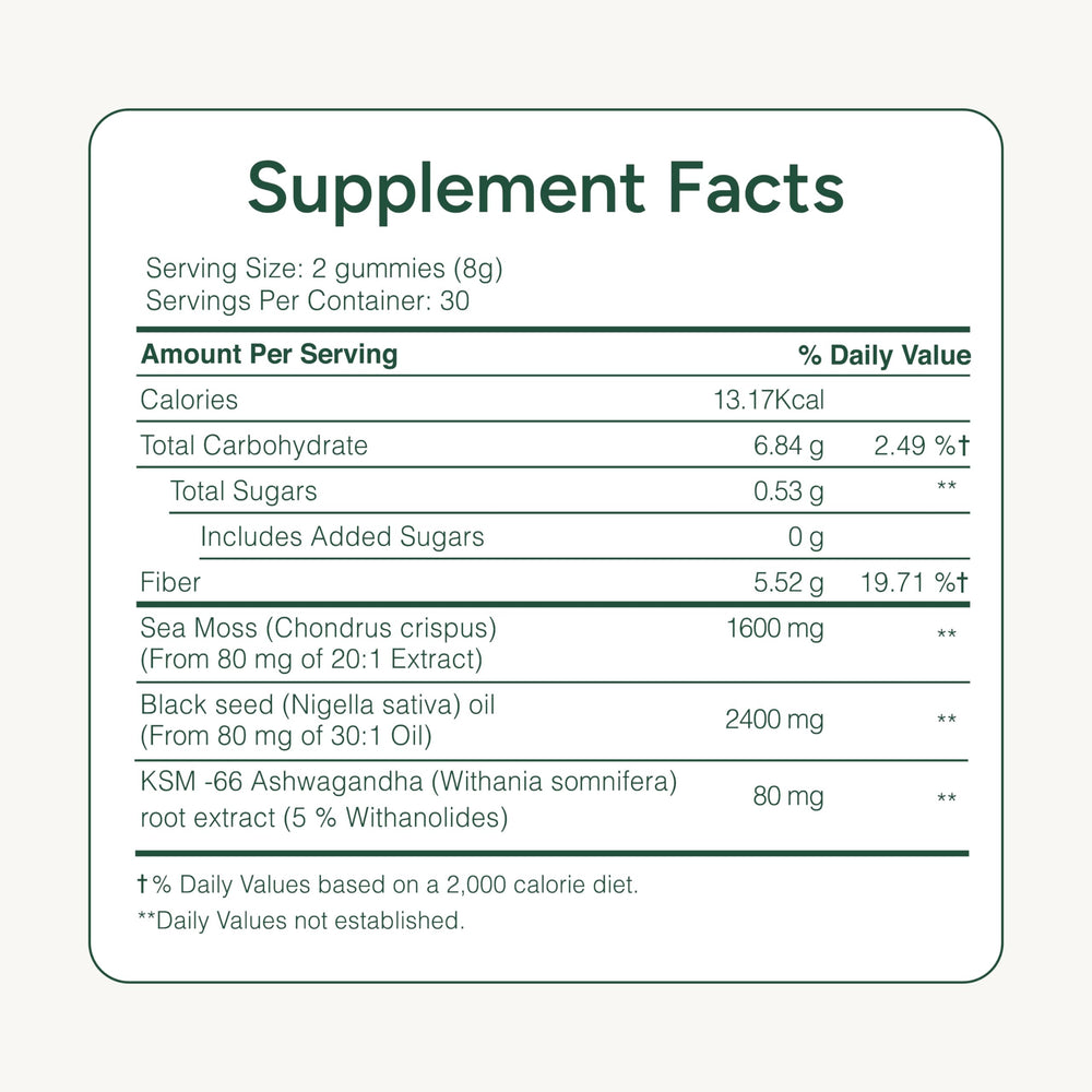 ROOT LABS Sea Moss Gummies in morning routine setting for easy daily use.