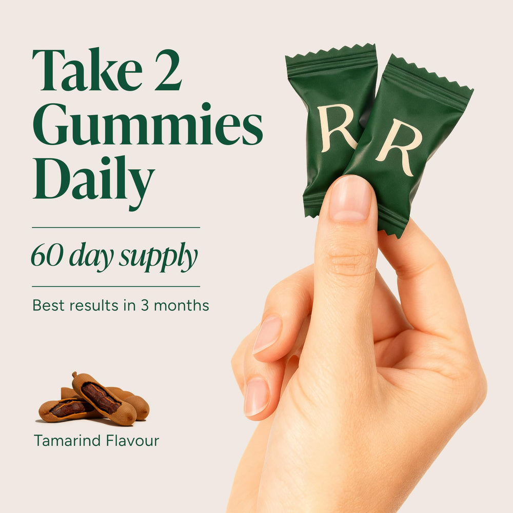 ROOT LABS Shilajit Gummies highlight ShilAbsorb bioavailability for better absorption.