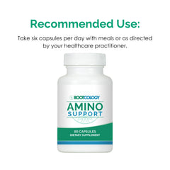 Rootcology AminoSupport professional label design communicates clinical credibility.