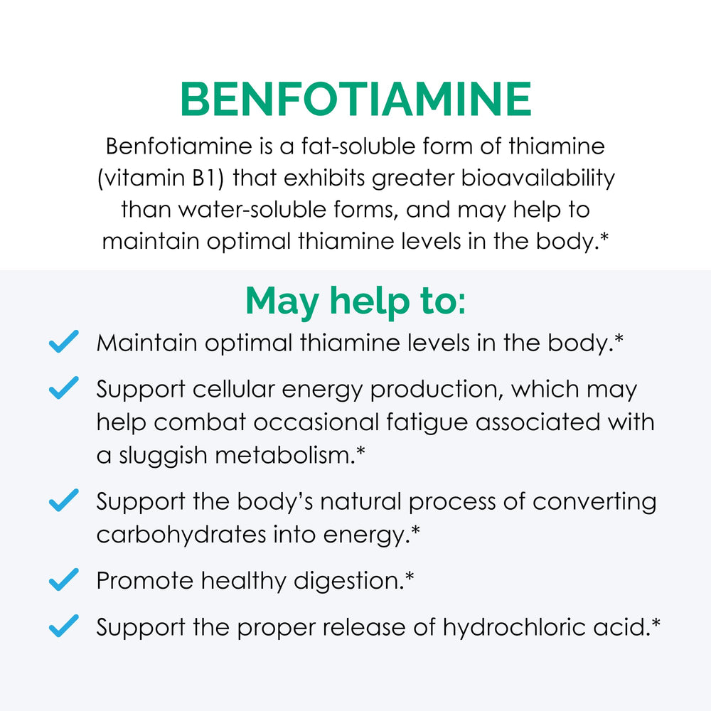 Rootcology Benfotiamine capsules being poured for quick daily energy support.