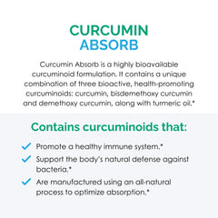Rootcology Curcumin Absorb packaging highlights gluten-free and non-GMO ingredients.