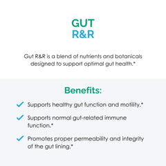 Rootcology Gut R&R Southern Peach flavor bottle poured into a glass