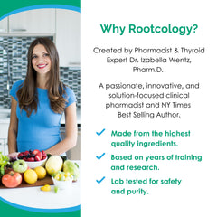 Rootcology hydrolyzed-beef-protein-powder container emphasizes high bioavailability
