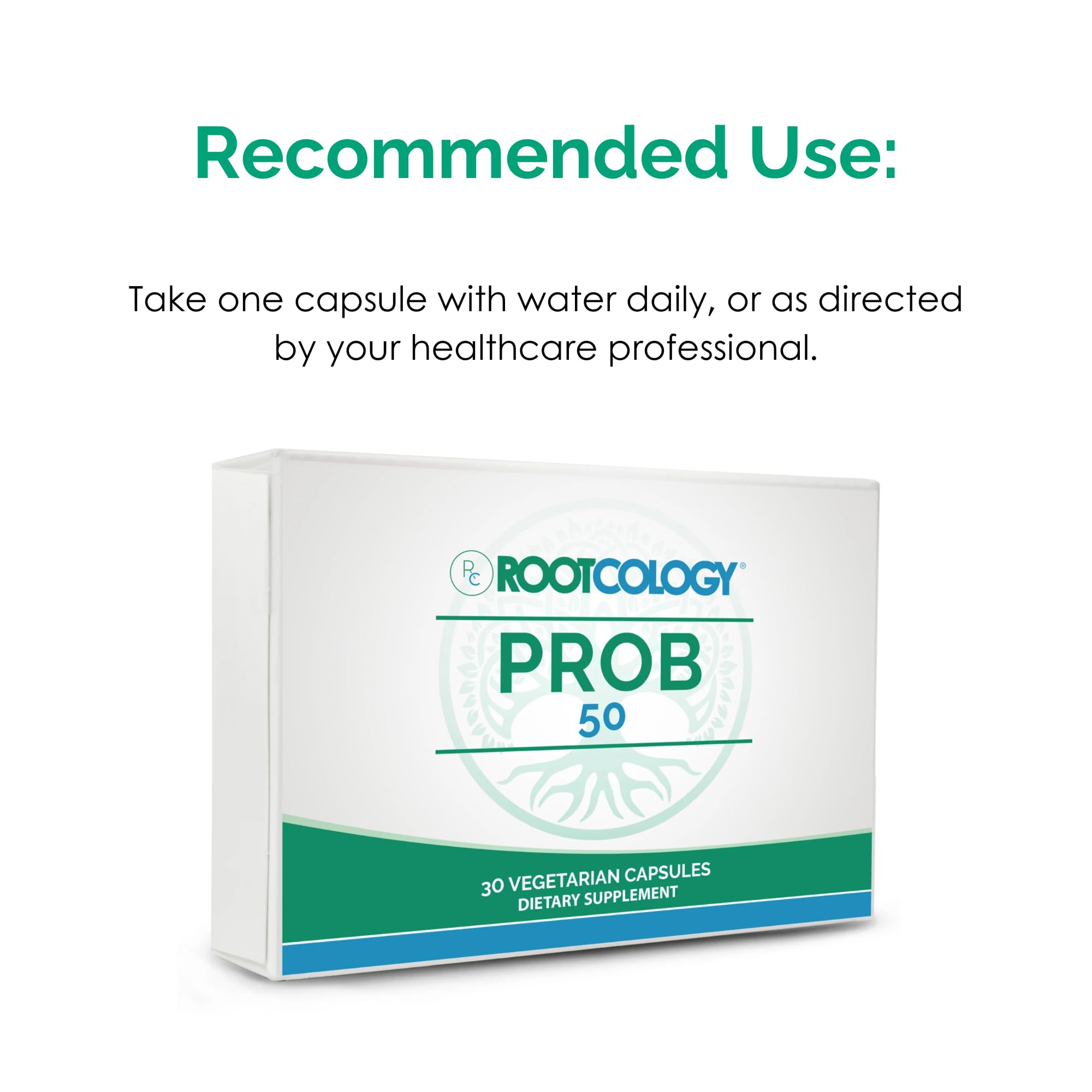 Rootcology Prob50 lab-tested seal indicating quality and purity