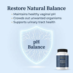 Rooted Intuition Women's Probiotic label close-up showing non-GMO and gluten-free notes