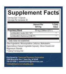 Rooted Intuition Women's Probiotic on a shelf beside wellness products