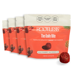 Rootless Seaweed Daily Bites Double Strawberry pack front view for a simple daily wellness ritual