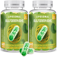 Rosmolo 800 mg liposomal sulforaphane softgels showing enhanced absorption and potency.