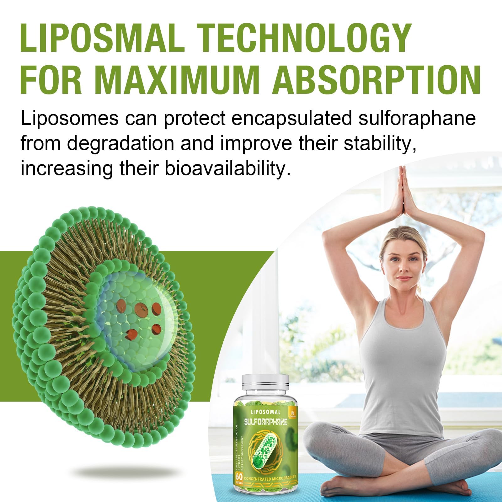 Rosmolo antioxidant and liver support capsules beside fresh broccoli.