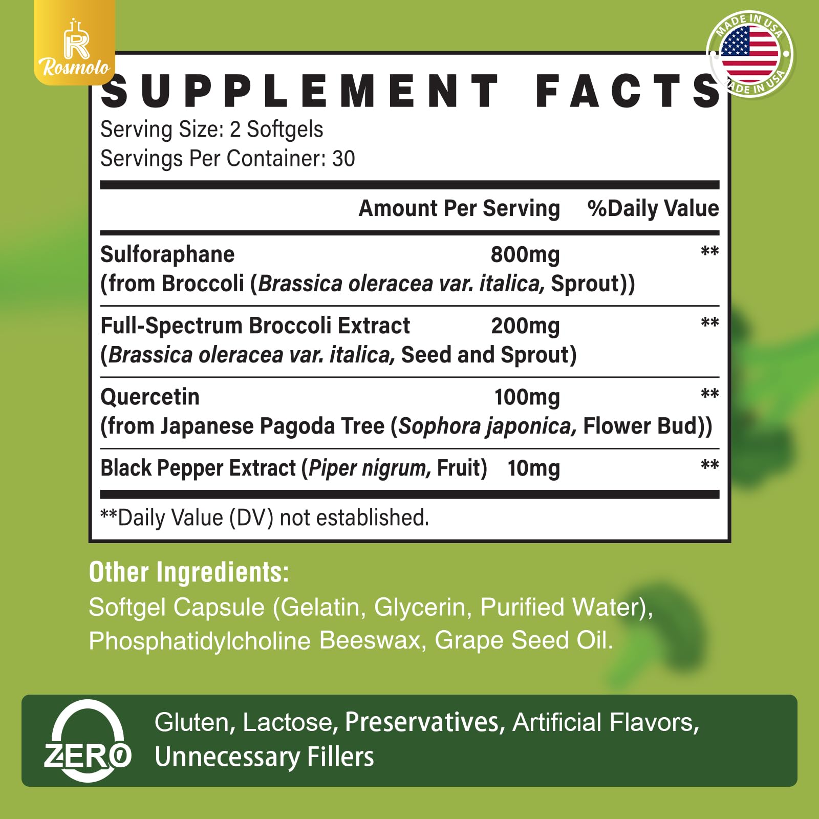 Rosmolo dual-delivery system softgels close-up emphasizing improved absorption.