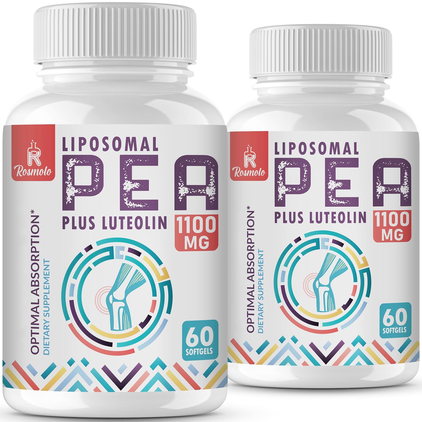 Rosmolo liposomal pea bottle shows enhanced absorption concept