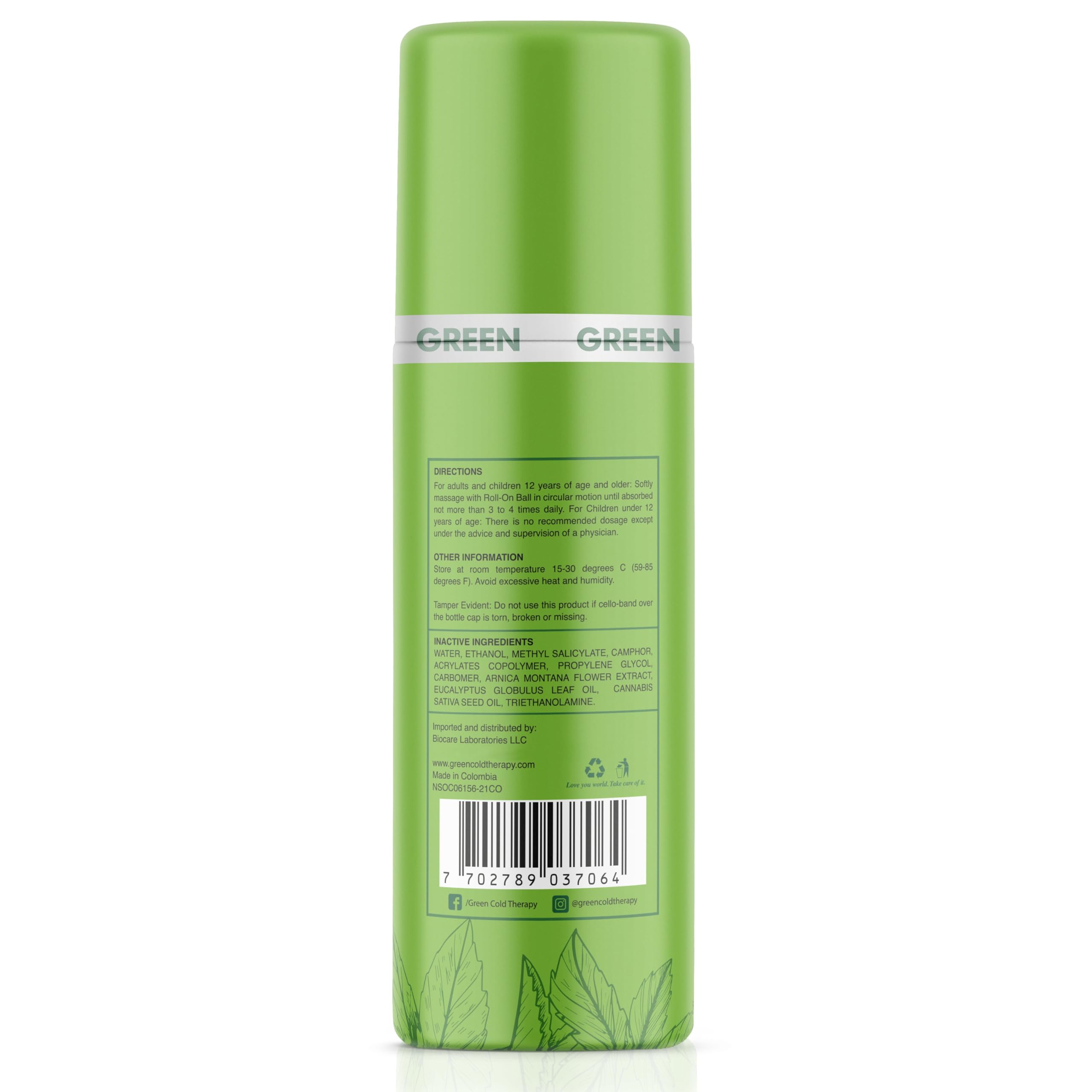 ROSS D'ELEN Green Menthol Roll-On is made in GMP-certified laboratories for consistent quality.