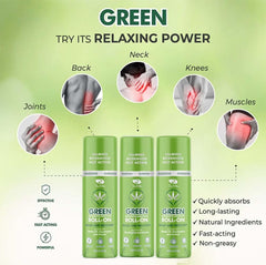 ROSS D'ELEN Green Menthol Roll-On features a smooth texture for easy application.