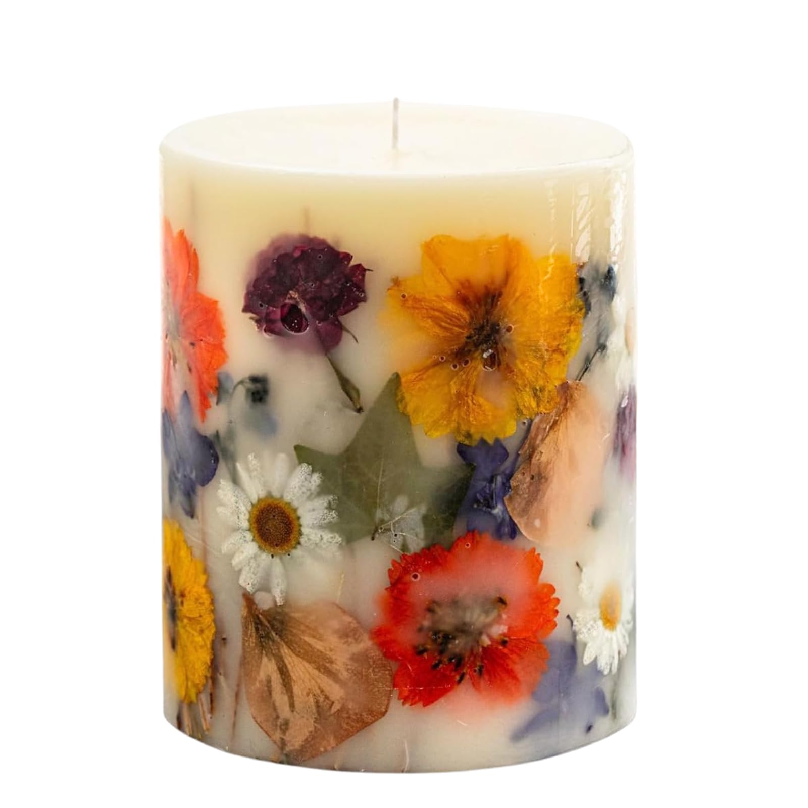 Rosy Rings Essence of Spring wick closeup reveals clean burn and subtle fragrance release