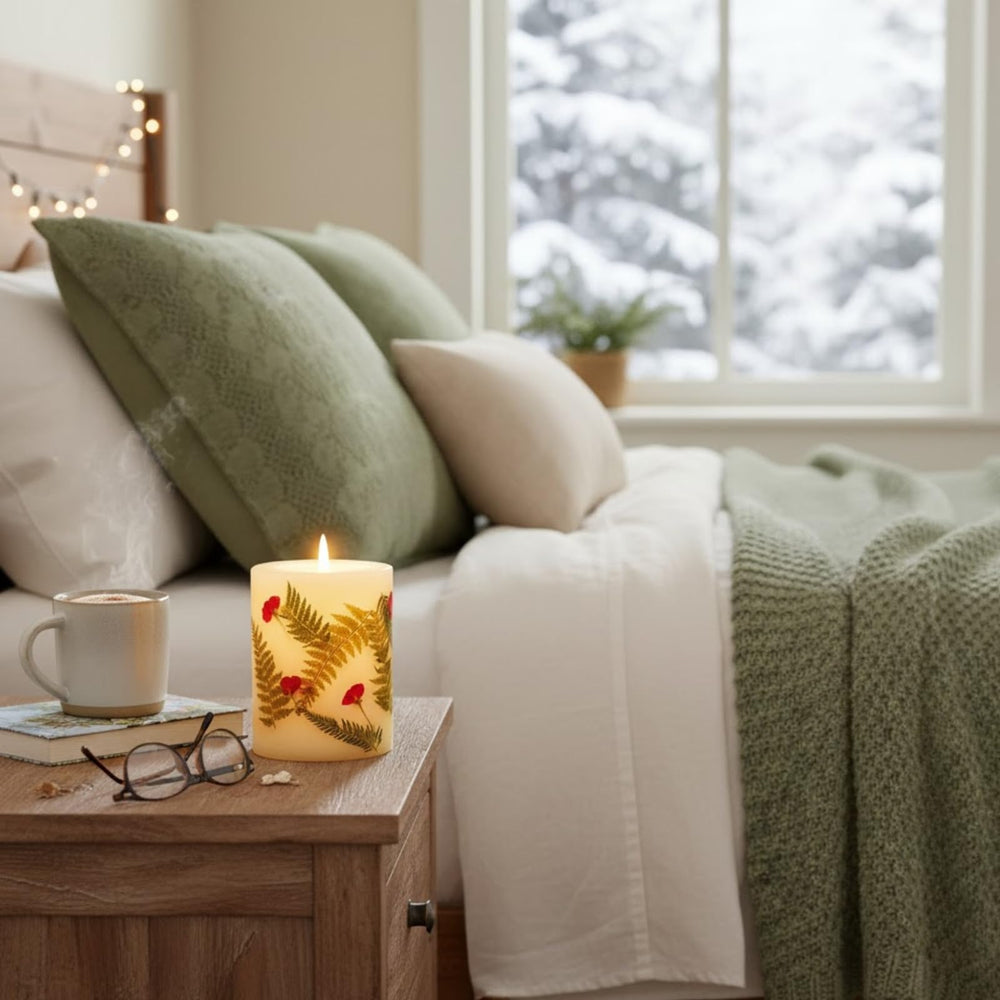 Notes of clary sage and cedar invite calm moments