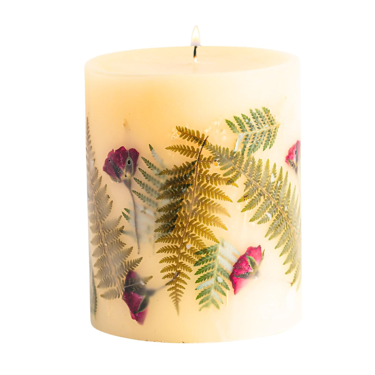 Rosy Rings Frosted Fir candle wax closeup with frosted finish for cozy spaces