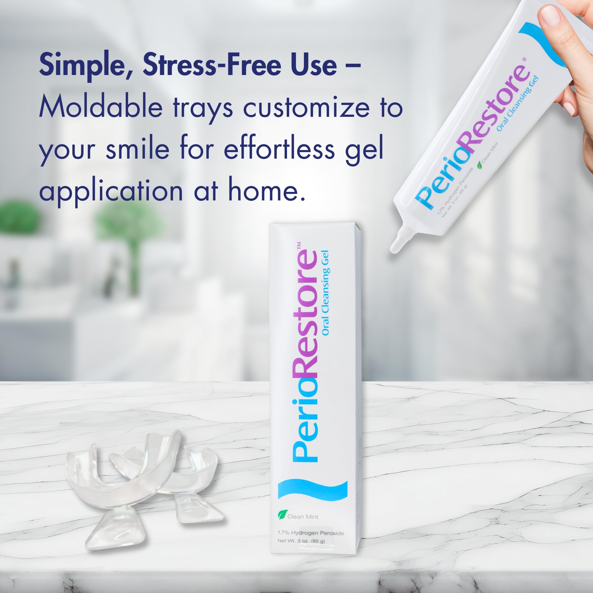 ROTADENT PROCARE Perio Restore Gel tray in use at home