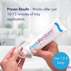 ROTADENT PROCARE Perio Restore Gel three-tube kit with trays.
