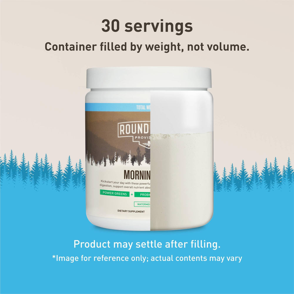 ROUNDHOUSE PROVISION Morning Kick box packaging hints at 30 servings and flavor