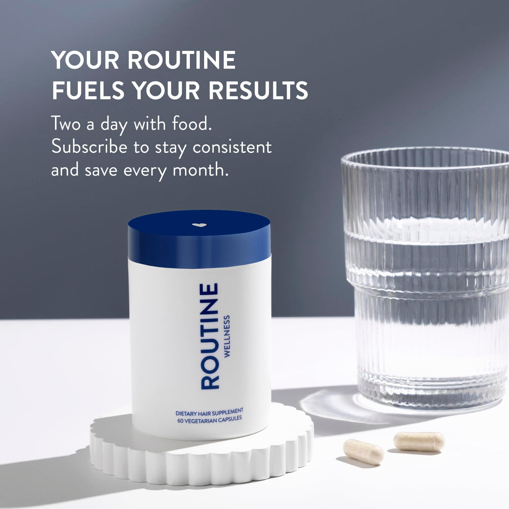 Routine Wellness 60-day supply label emphasizes long-term use