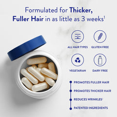 Routine Wellness hair growth supplement label ingredients displayed for transparency
