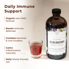 Rowe Casa Organics Elderberry Syrup as a tasty wellness routine option.