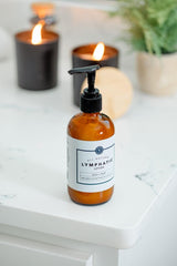 Creamy, fast-absorbing lotion texture swirl suitable for massage and quick hydration.